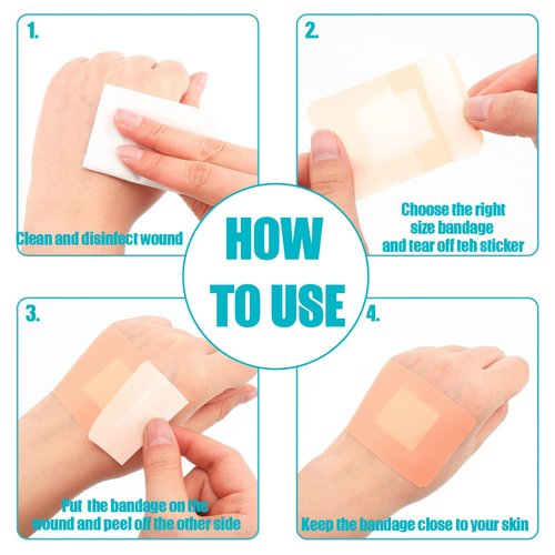 Lounsweer 720 Pcs Assorted Bandage Bulk Variety Pack Flexible Adhesive Breathable Bandage for Waterproof Fingertip Wound Care Face Arm Scrape Knee Multi Size First Aid Kit Refill(Multi Styles,Brown)