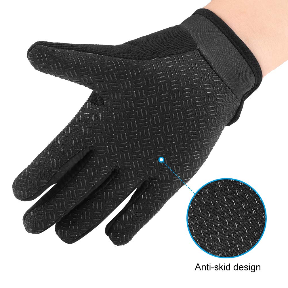 Accmor Kids Cycling Gloves, 4-10 Years Boys Girls Sport Gloves, Breathable Non-Slip Full Finger for Child Climbing Riding Biking Outdoor Sports