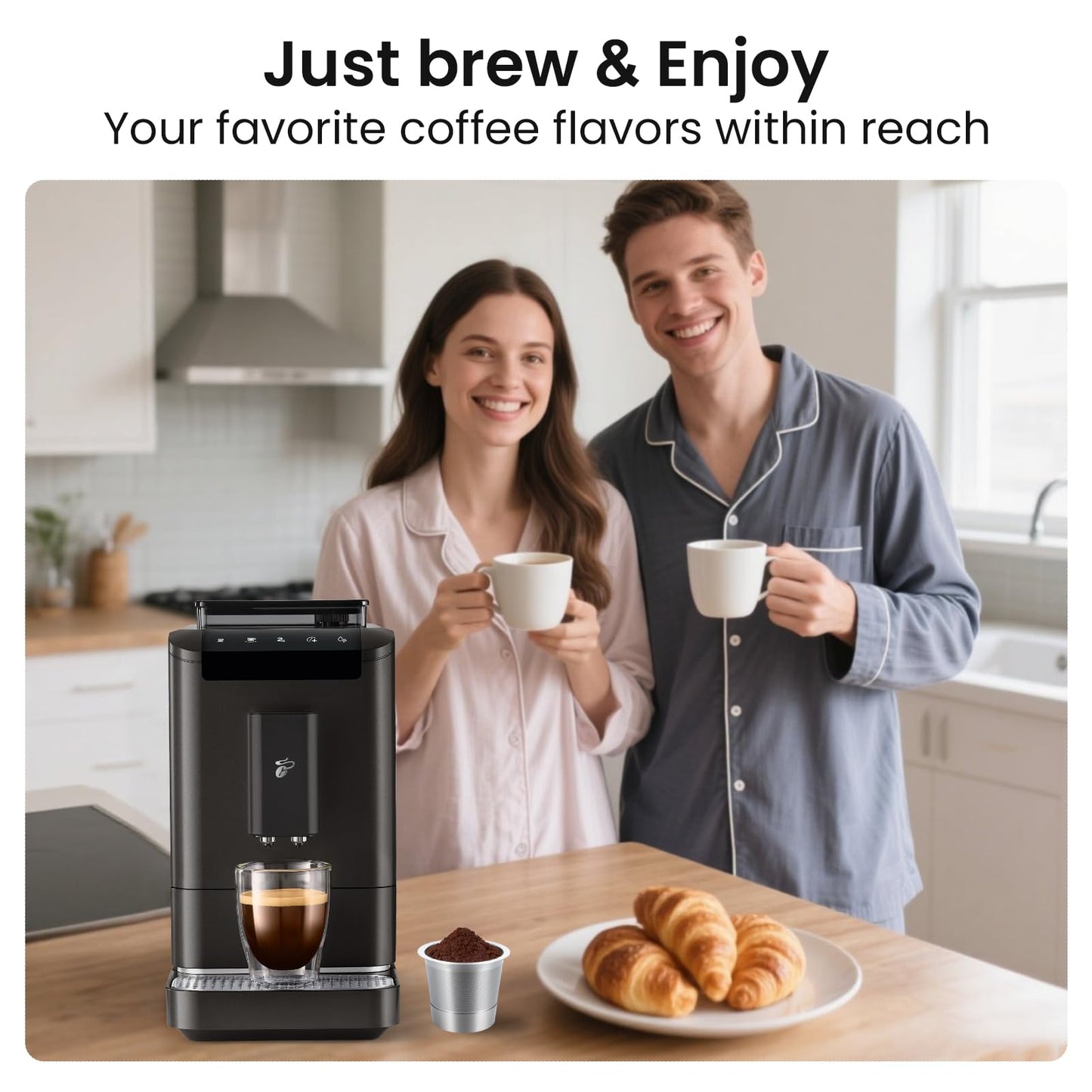 Roogaluckeep 2 Pack Reusable Stainless Steel K Cup for Keurig, Stainless Steel Refilled K -Cups Coffee Filter, Universal Fit Reusable Coffee Pod for Keurig Family