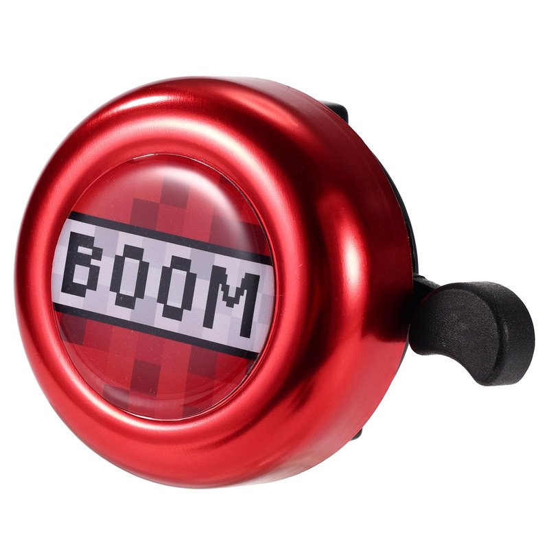 Pixel Theme Bike Bell for Kids, Aluminum Bicycle Bell with Clear Loud Sound Cycling Accessories for Boys Girls Toddler