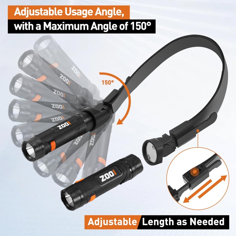ZOOI Fathers Day Mens Gifts for Husband Dad Neck Light, Gifts for Men, Neck Flashlight Lamp, Dad Gifts for Him Dad Boyfriend Husband, Grandpa Fathers Day Gift, Cool Gadgets Stuff for Camping, Fishing