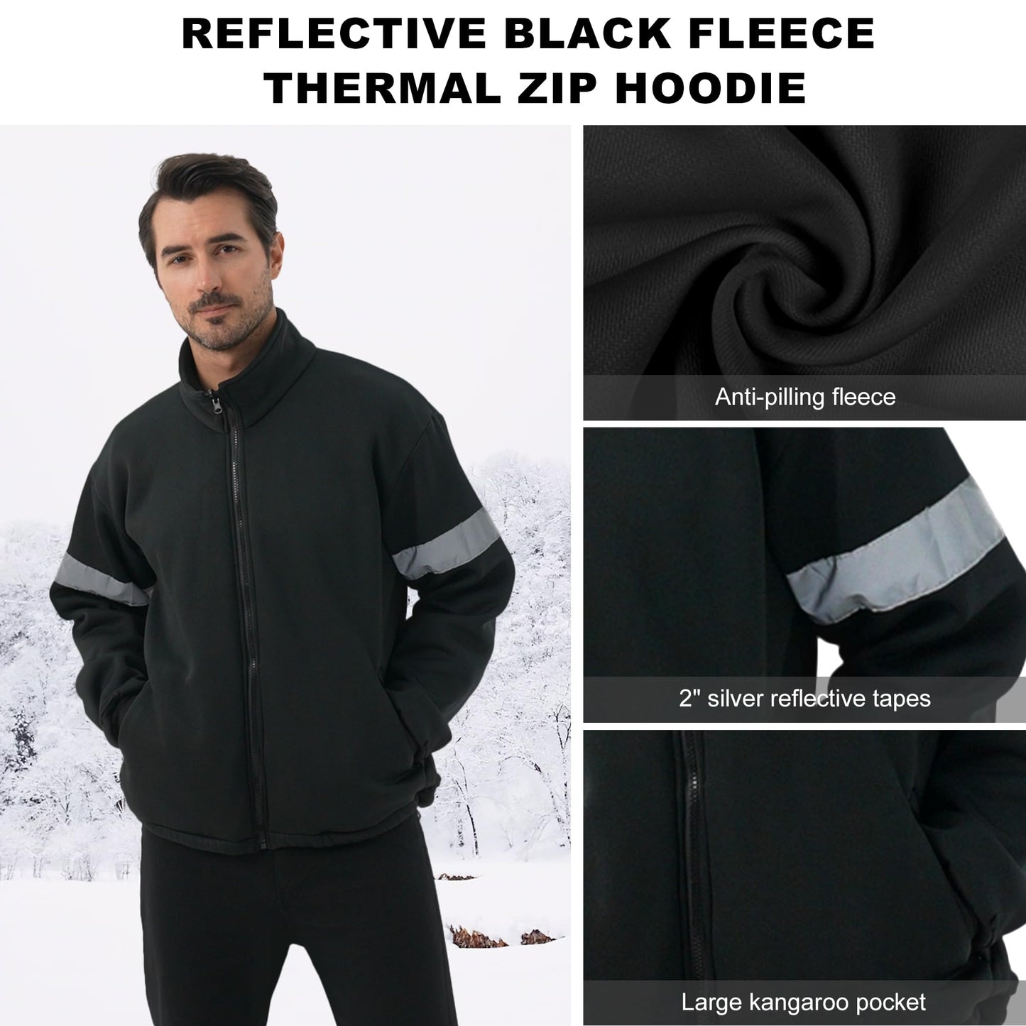 DPSAFETY 3 in 1 Safety jacket,Reflective high Visibility Hooded jacket,Hi Vis Bomber Jacket shell and fleece lining,Waterproof,ANSI Class 3 Black Bottom Lime,2XL