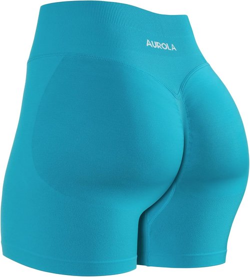 AUROLA Workout Shorts for Women - No Roll Up, Squat Proof, Seamless Compression | 2.5-6.5 Sizes