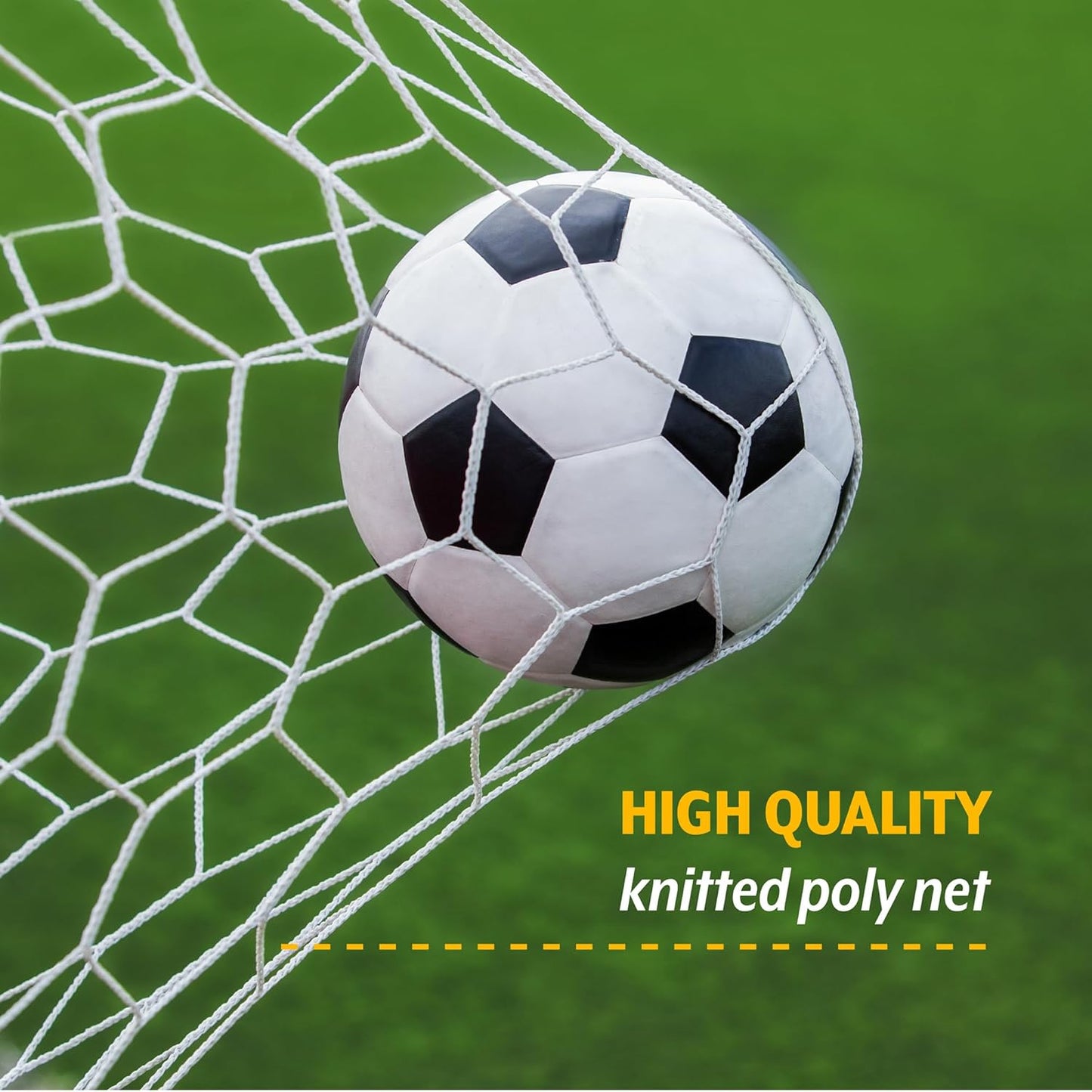 PUGG Pop Up Soccer Goals - Portable Training Equipment with Knitted Poly Net - Includes 2 Goals & Carry Bag