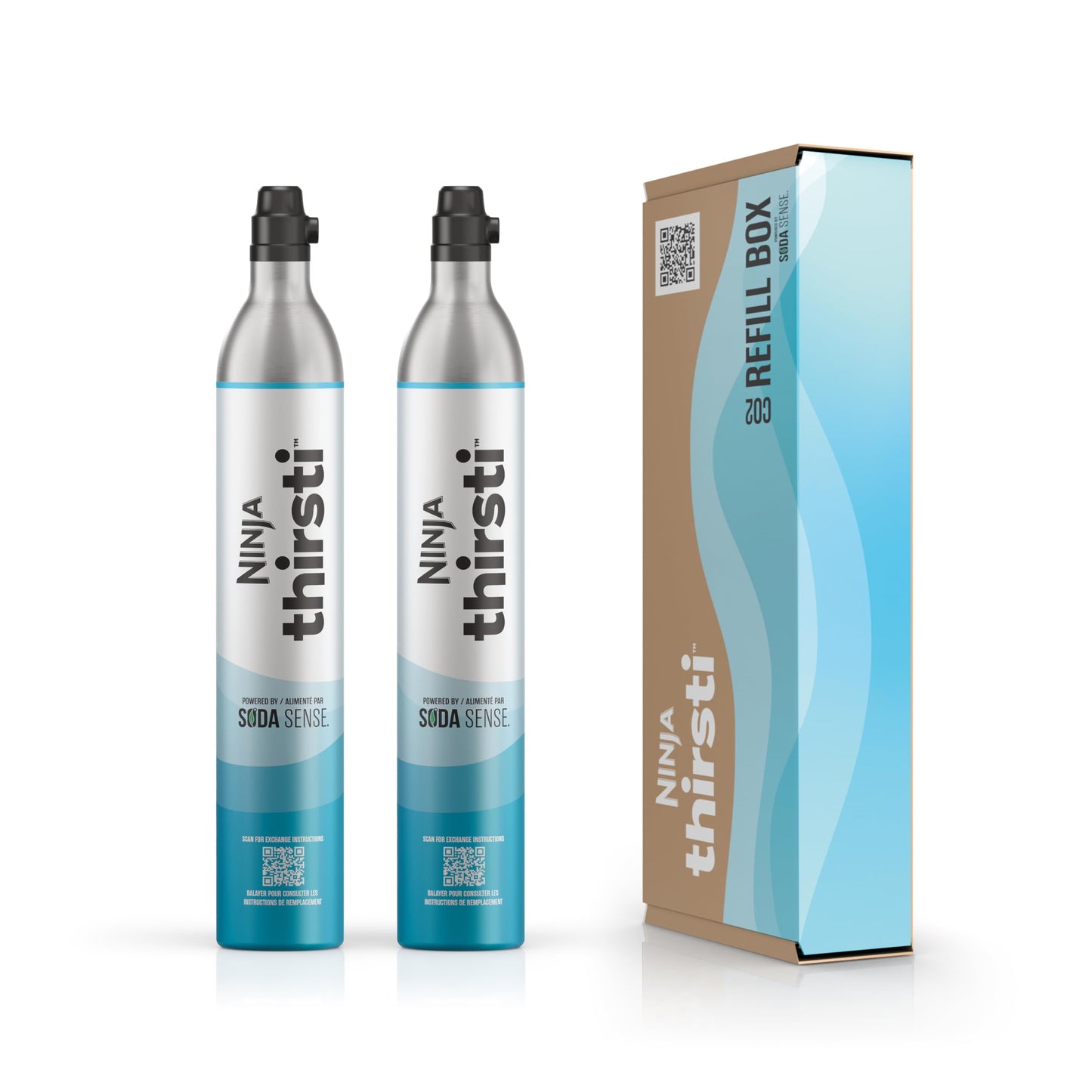 Ninja WCX02CO2 Thirsti 60L CO2 Canister 2-Pack