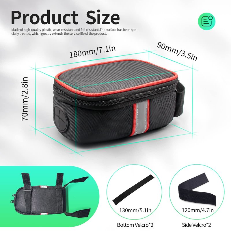 MUSELK Ebike Controller Bag，E Bike Lithium Batter Bag Box Case Kit for Electric Bicycles Mountain Bikes Electric Motor Kit (small bag)