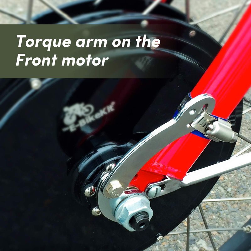 baluoqi Universal Torque Arm for Electric Bicycle e-Bike Bike Front or Rear Hub Motors and Mid Drive e-Bike Tool for Maintenance (Two Set)