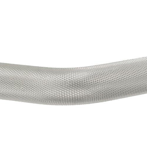 Sunny Health & Fitness 47" Standard EZ Curl Bar – 11 lb Bar Weight, Fits 1" Plates, 300 lb Capacity, Ergonomic Curl Grip, Chrome Finish, Star-Lock Collars - SF-SB03-47