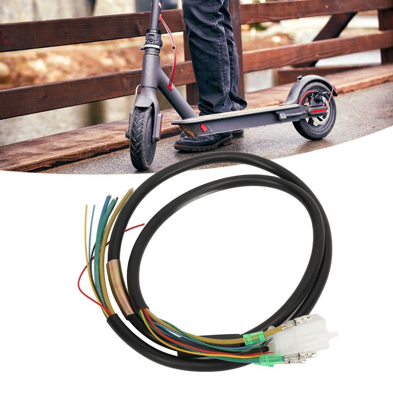 Tissting Electric Scooter Motor Wire Harness - 2.5mm Copper Core Cable for 10in Hub Motor 1200W, Universal E-Scooter Replacement Part, High Sensitivity & Easy Installation