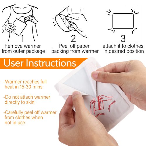 MEDLOT Body Warmers - Long Lasting, Safe Natural Odorless, Air Activated Warmers - Up to 12 Hours of Heat - Disposable Heating Pad for Warmth and Pain Relief - 20 Pack, White