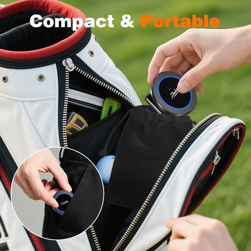 Roykaw Golf Cart Magnetic Phone Holder, Universal Compatible with MagSafe iPhone 12/13/14/15/16, Portable Push Cart Phone Mount with Ultra Strong Magnet for Golf Cart & Gym & Other with Metal-Body