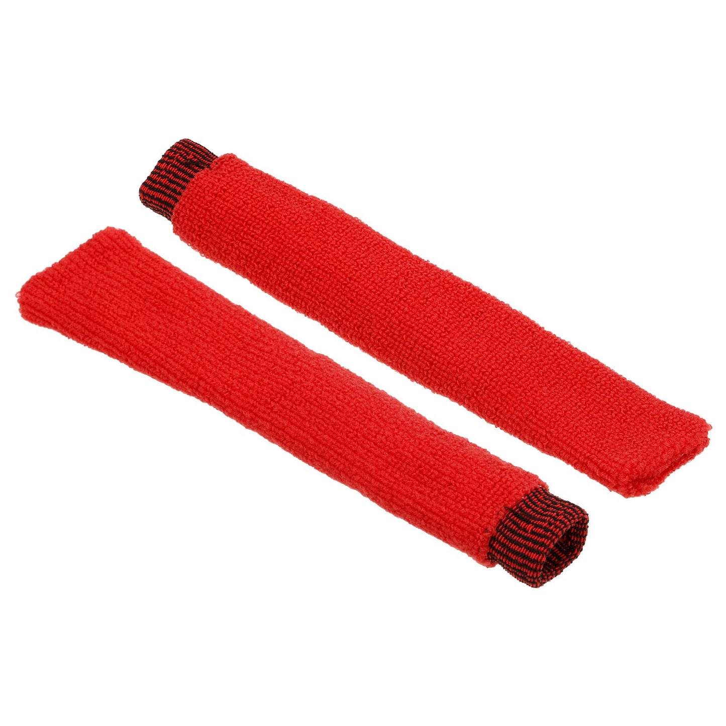 PATIKIL Cotton Feeling Badminton Towel Grip, 2 Pack Nylon Tennis Racket Overgrip Racquet Grip Hand Glue Anti-Skid Sweatband for Golf Bike Handle, Red
