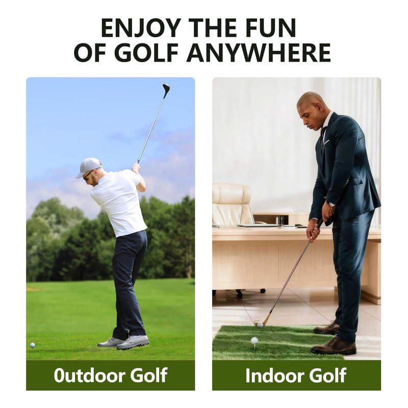 XLHWYDYP Golf Swing Trainer, Anti-Slip Rubber Golf Grip Training Aid, Removable Swing Grip Attachment for Correct Hand Positioning, Enhance Grip Strength, Precision