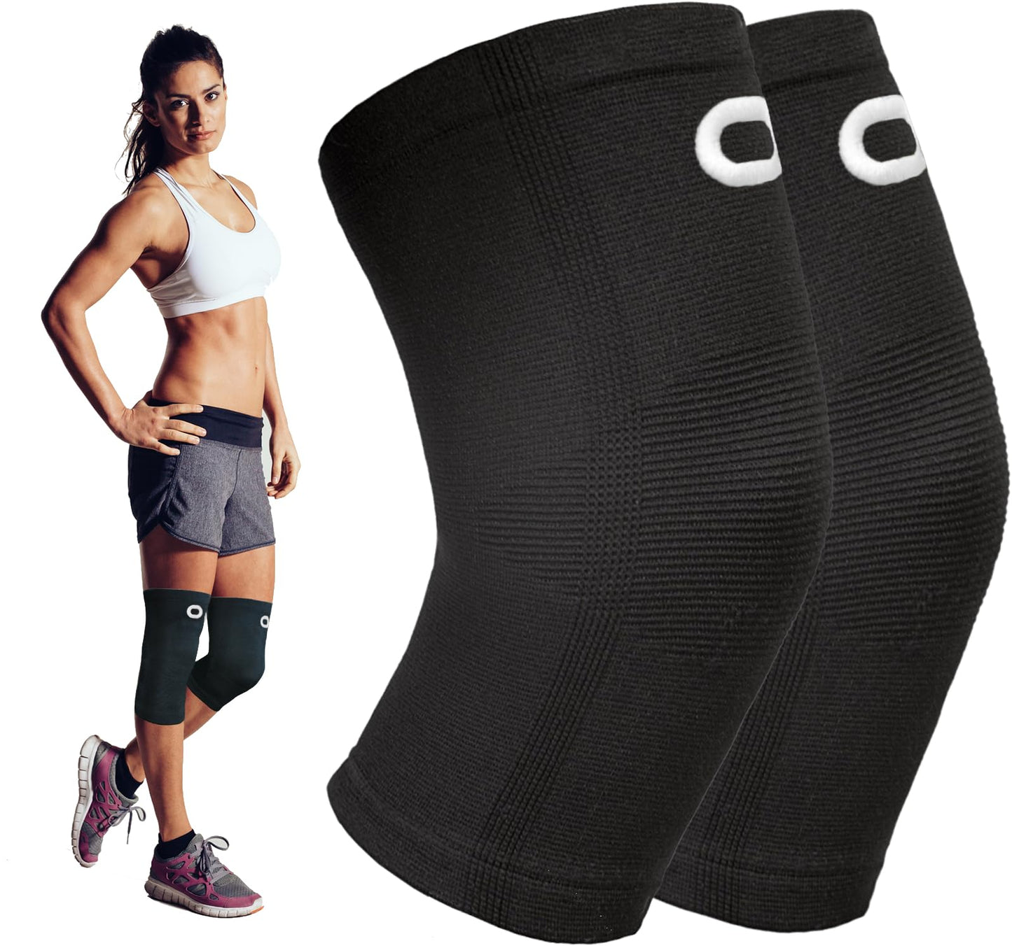 Knee Brace for Women & Men (Pair) – Knee Sleeves for Running, Workout, Weightlifting & Sports – Compression Knee Support for Knee Pain Relief, Meniscus Tear & Arthritis