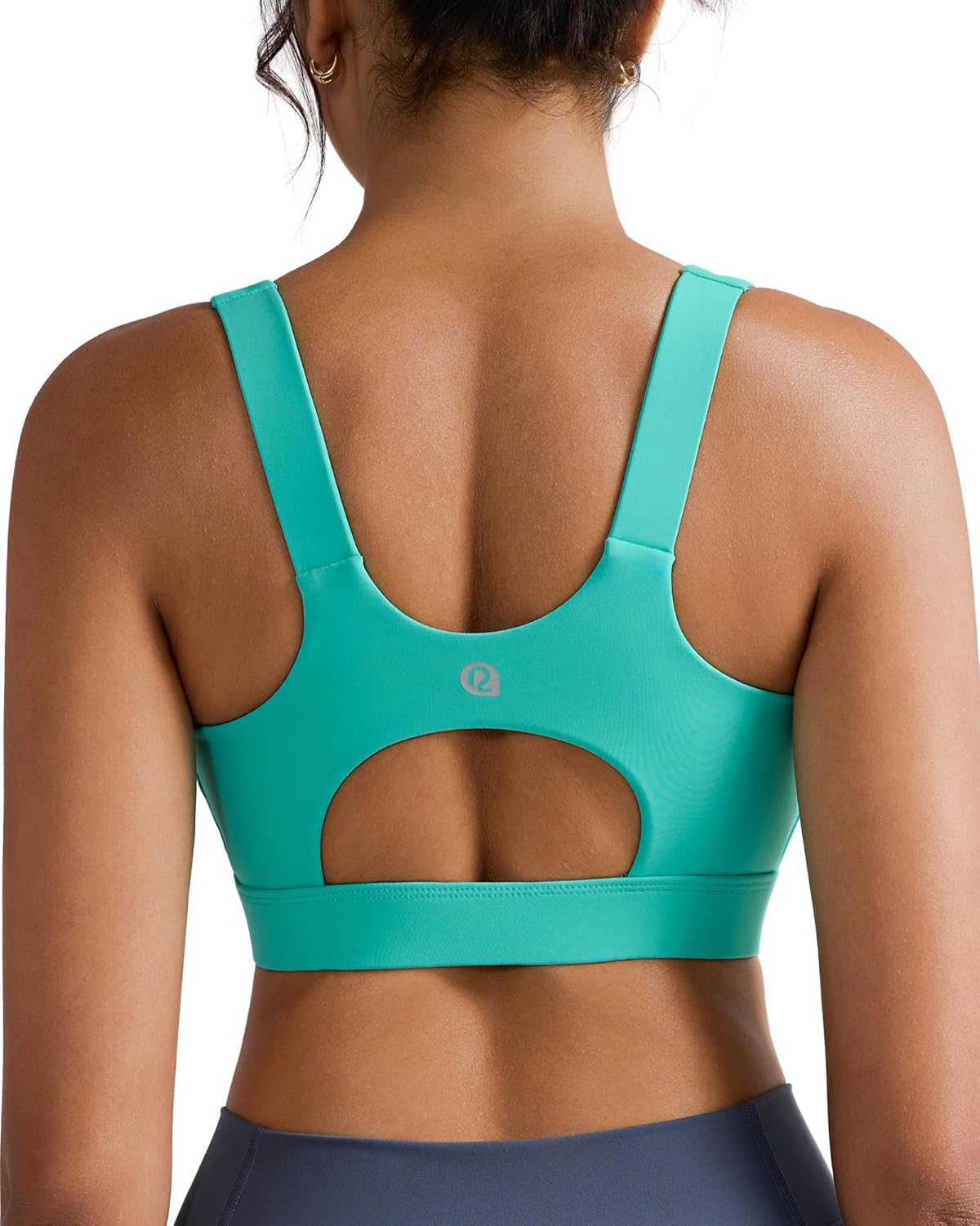 RUNNING GIRL High Impact Sports Bra - Racerback Design for Ultimate Support | Longline Push-Up Style