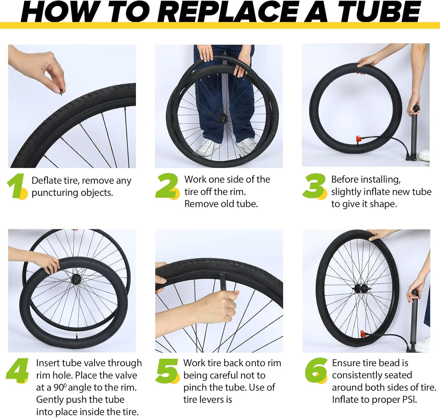 Skiennix Fat Bike Tubes - Premium Butyl Rubber with AV 32mm Schrader Valve | 20" & 26" Sizes, 1/2/4 Pack