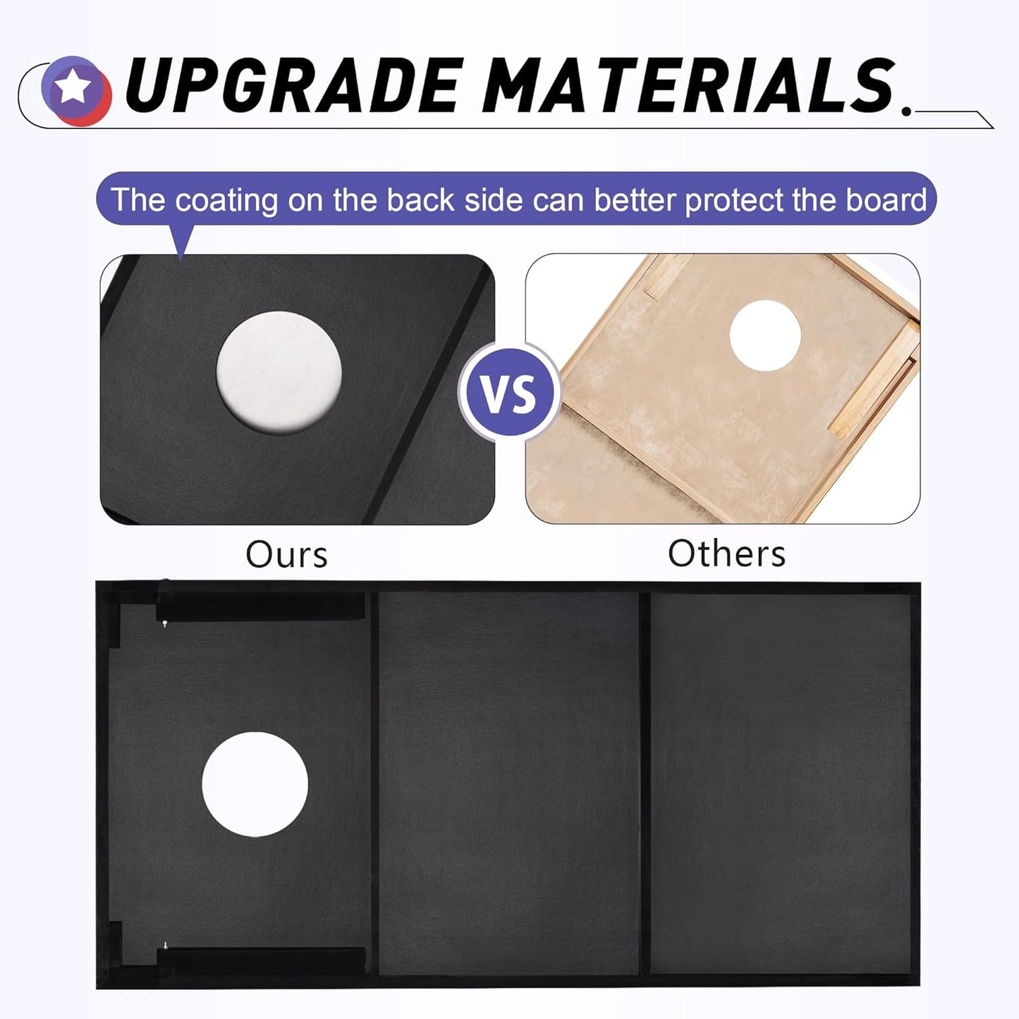 Premium Cornhole Boards Set by [Brand Name] - Regulation 4x2 Ft with 8 All-Weather Bean Bags & Carrying Case