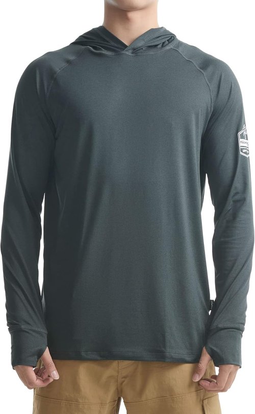 Maamgic Sun Protection Hoodie - UPF 50+ Long Sleeve SPF Fishing Shirt for Men | Outdoor UV Protection