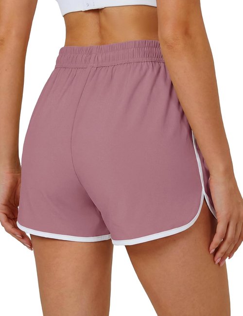 MAGCOMSEN Women's Athletic Shorts - Quick Dry Lightweight 3.5" Running & Gym Shorts with Pockets