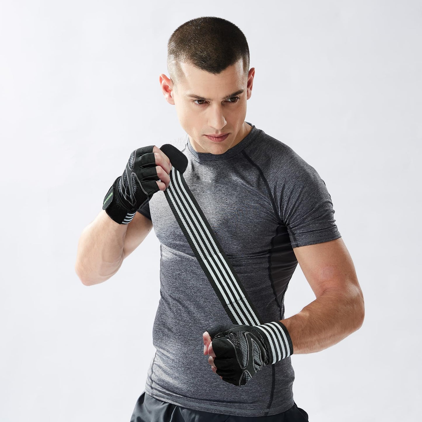 Zyxformis Workout Gloves for Men and Women, Breathable Lightweight Weight Lifting Gloves with Wrist Wrap Support, Excellent Grip Full Palm Protection for Weightlifting Fitness Training Climbing Gym