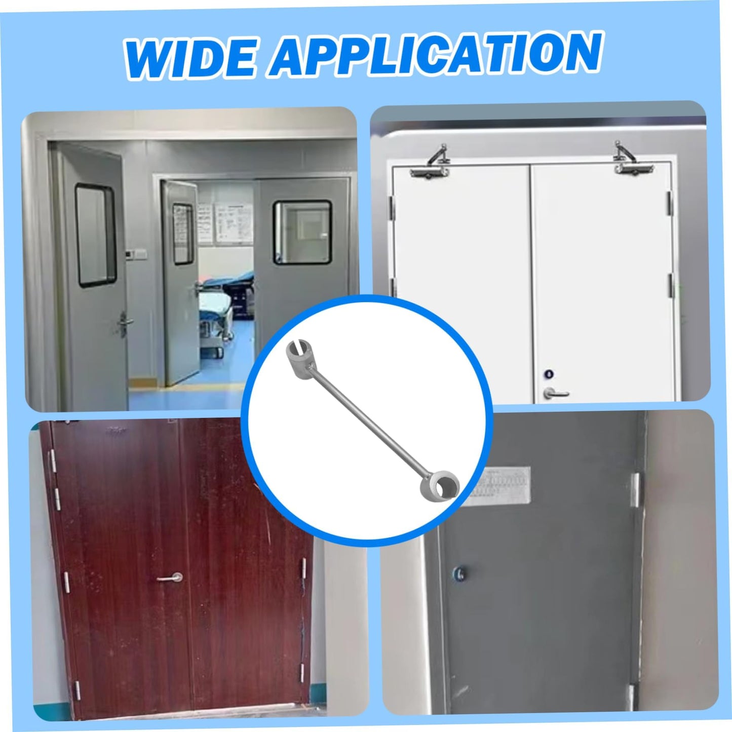 TANGZHIFEIYUE Door Hinge Adjustment Tool, 14-19mm Double Head Heavy Duty Door Hinges Repair Gap Adjusting Wrench Tool for Residential Fire Security Cleanroom Doors (1 PCS)