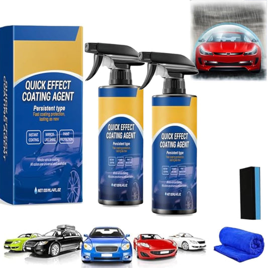Theraftern Car Coating Spray, advanced car quick-acting coating agent spray,Quick Effect Coating Agent for Car, 3 in 1 High Protection Quickly Car Coating Spray, Waterless Wash Coat Wax (2)
