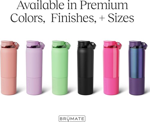 BrüMate Rise 35oz Insulated Water Bottle - 100% Leakproof Silicone Straw | BPA-Free Kiwi Color