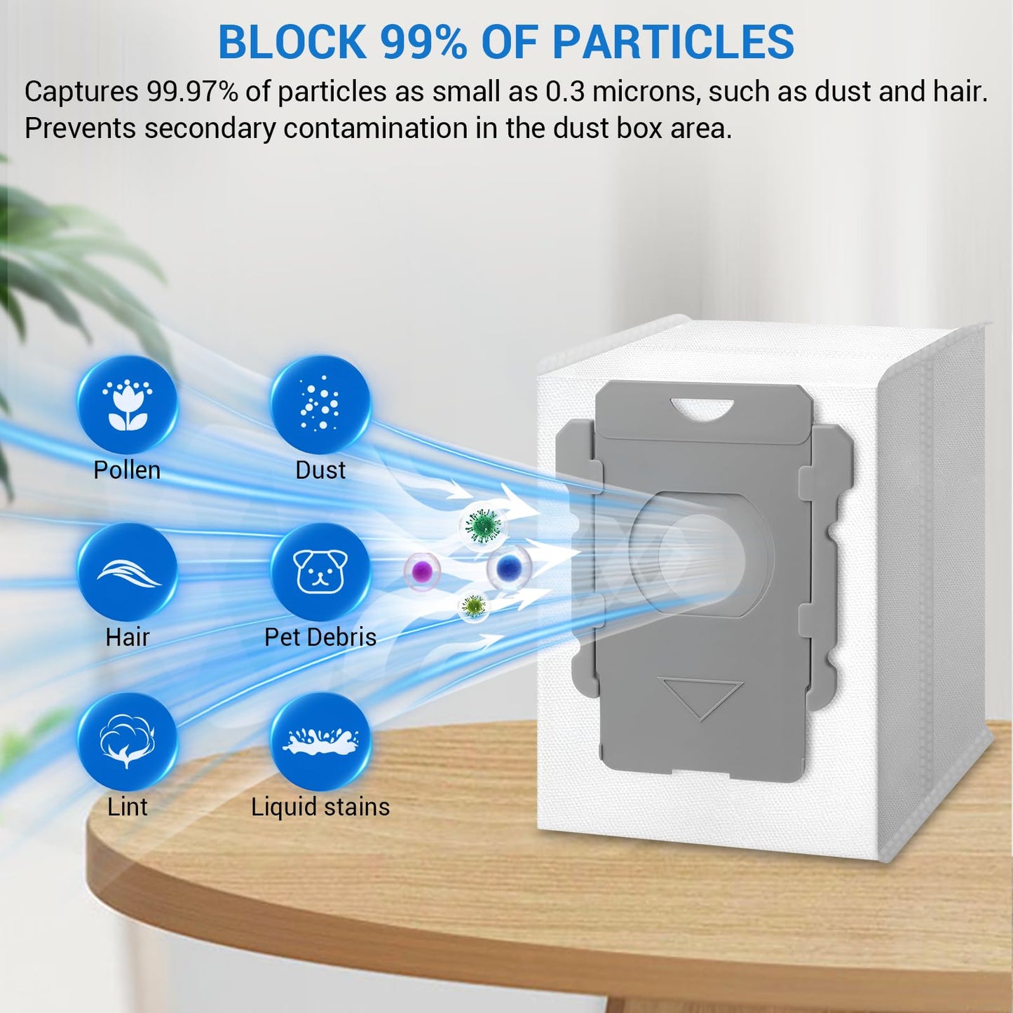 14 Pack Replacement Vacuum Bags Compatible with iRobot Roomba i & s & j Series i7, i7+, i3, i3+, i1+, i4, i4+, i6, i6+, i8, i8+, j6, j6+, j7, j7+, s9+ Combo i5, j5, j8+, j9+ Automatic Dirt Disposal