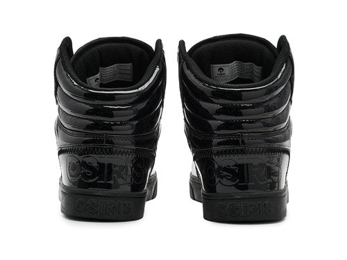 Osiris Mens Clone Black/Patent/Silver 9.5 Medium