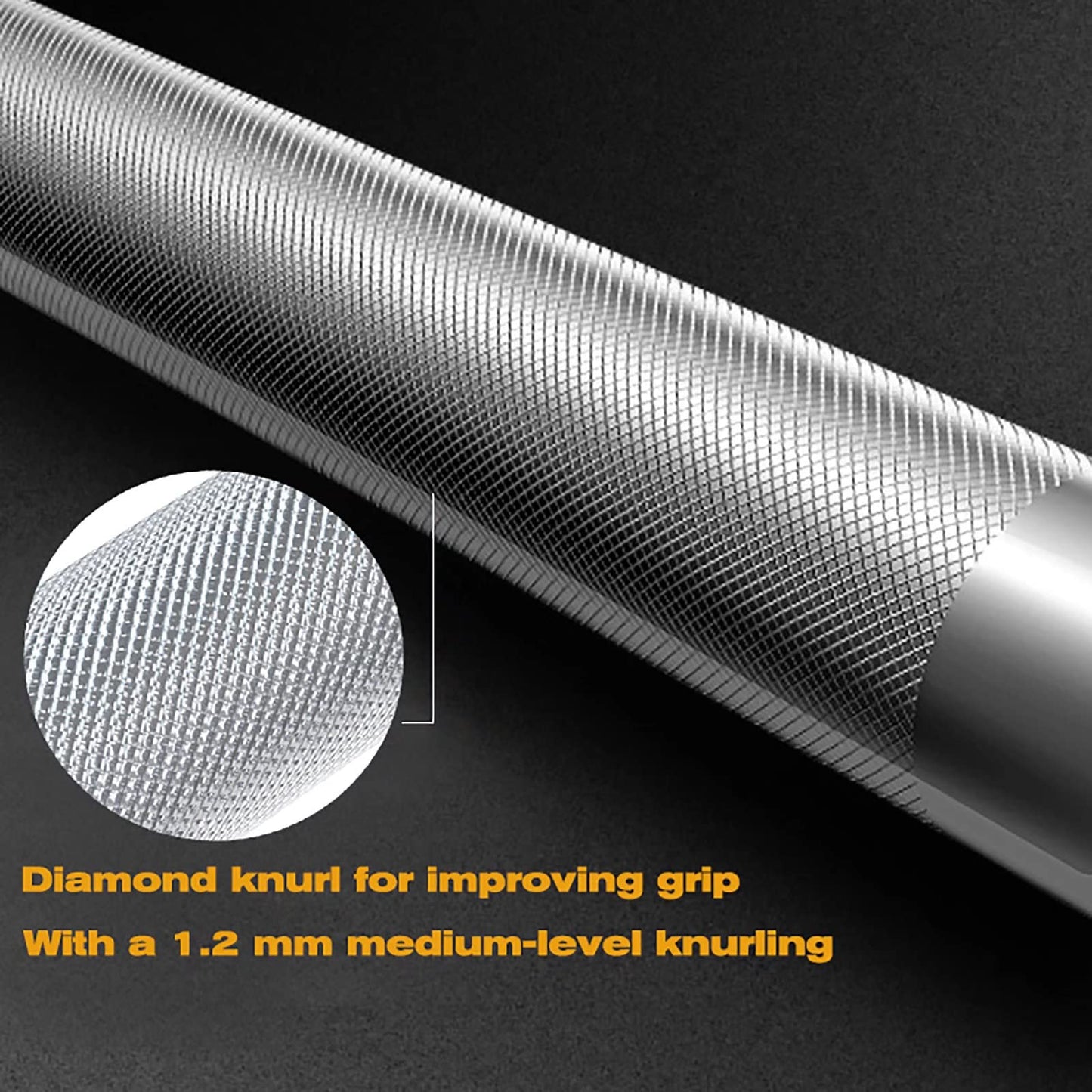 Elevens Olympic Barbell Bar Curl Bar 4ft, 5ft, 6ft 7ft for Strength Training, Weightlifting Bar Bench Press Bar for Home GYM