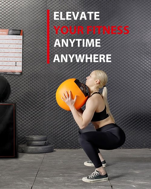 Mikolo Medicine Ball, Wall Ball,Soft Medicine Ball Set,Slam Ball for Core Training, Strength Workouts -Multi-Weight 10lbs 20lbs Exercise Balls for Home Gym, Functional Fitness (10LB)