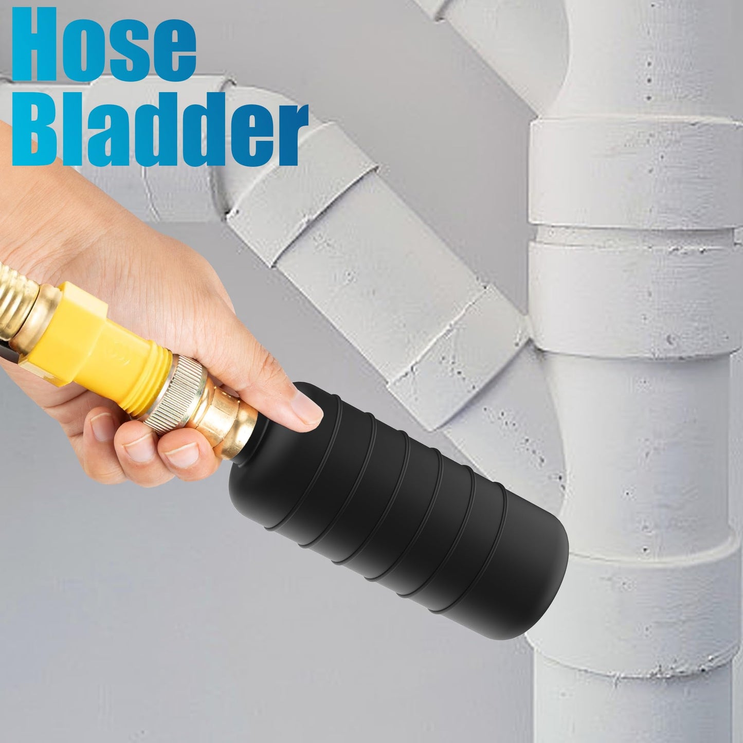 Nkiy Quen 3 Pcs Drain Bladders,Rubber Bladder Drain Cleaners Fit 1" to 6" Drain Pipes,Drain Blockage Unclog Kits for Bathroom Drains Kitchen Sinks