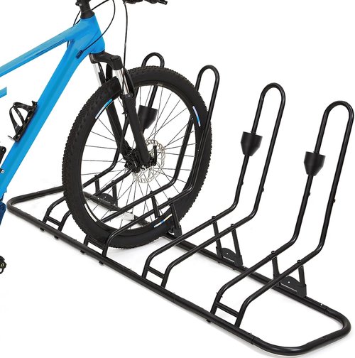 Floor Bike Stand by [Brand Name] - Durable Bike Rack for Disc Brakes & Derailleurs | Fits 12"-29" Tires, Waterproof Design for Indoor/Outdoor Use