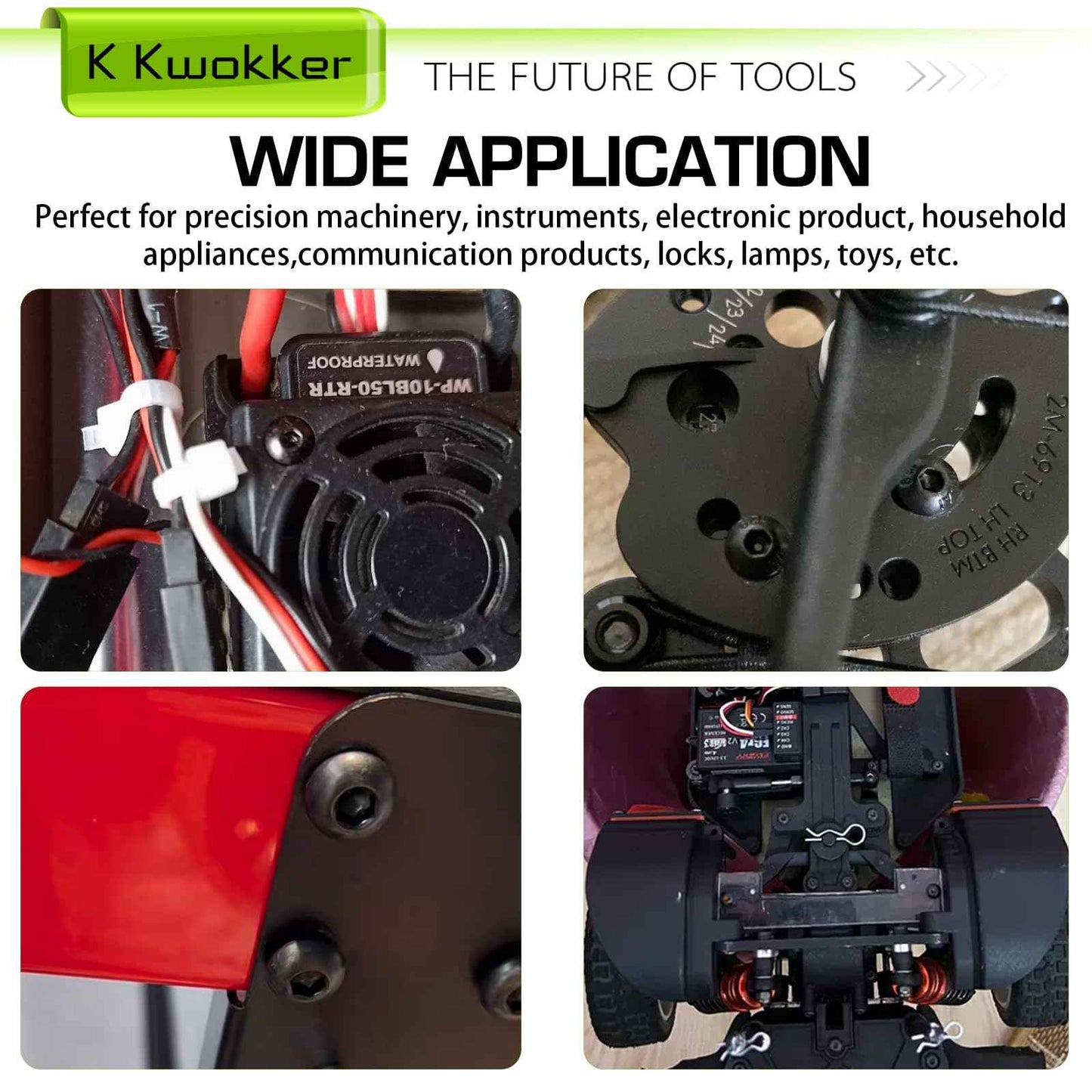 K Kwokker 2410Pcs M2 M3 M4 M5 Nuts and Bolts Assortment Kit 4MM to 20MM Upgraded Zinc Plated Hex Button Head Cap Metric Machine Screws, 10.9 Alloy Steel Bolts and Nuts Kit w/Lock Washers for Screws