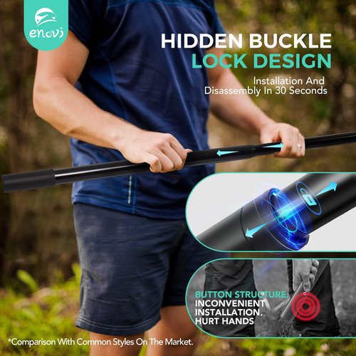 ENOVI EasyGo Badminton Set, with Net, 4 Racket, 4 Birdies, Portable Storage Box, for Backyards, Outdoor Games, Yard Games