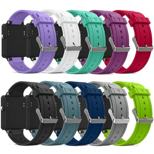 QGHXO Band for Garmin Vivoactive, Soft Silicone Replacement Watch Band for Garmin Vivoactive/Vivoactive Acetate (No Tracker, Replacement Bands Only) (10PCS Bands)