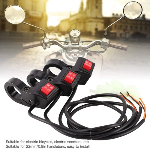 Alomejor Electric Scooter Handlebar Switch, Multifunction Electric Forward/Reverse Button Switch, Forward Reverse Gear Switch, Replacement Handlebar S
