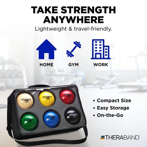 THERABAND Soft Weight, 4.5" Diameter, Weighted Balls for Baseball, Weighted Balls for Softball, Hand Held Ball Shaped Isotonic, Shoulder Strength, Rotator Cuff & Throwing Trainer, Tan, 1.1LB
