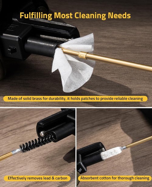 CVLIFE Gun Cleaning Kit - Universal Cleaning Solution for .177, .22, 9mm, .357 & .45 Firearms