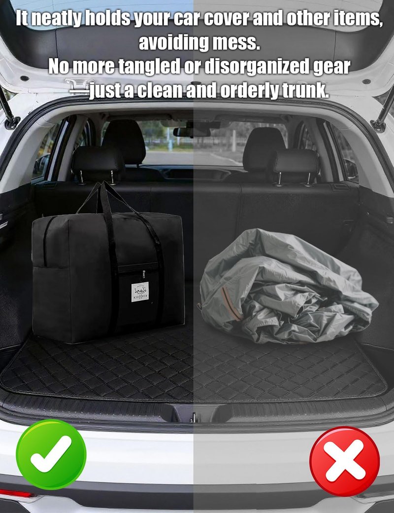 Car Cover Storage Bags (Only Bags，23 x 11.8 x 20 in) Reusable, for All-Weather Waterproof Car Covers, Windshield Sun Shade Umbrella & Truck Cover, Convenient Storage, 20 LBS Weight Capacity