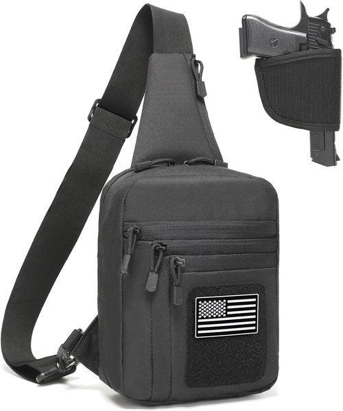 CCW Sling Bag - Concealed Carry Chest Gun Bag for Men & Women | EDC Crossbody Shoulder Bag with Holster