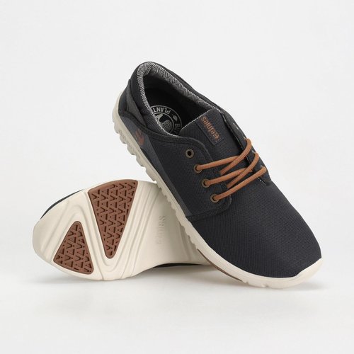 Etnies Scout – Ultra-Light Lifestyle, Reinforced Design, Cushioned Feel, Everyday Comfort, Vegan - Navy/Gold - 8.5