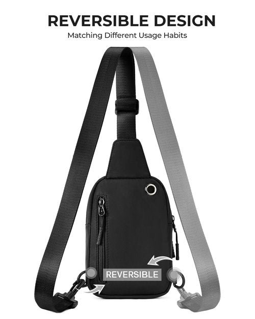 CHOLISS Small Crossbody Bags for Women and Men, Sling Backpack Travel Bag Nylon