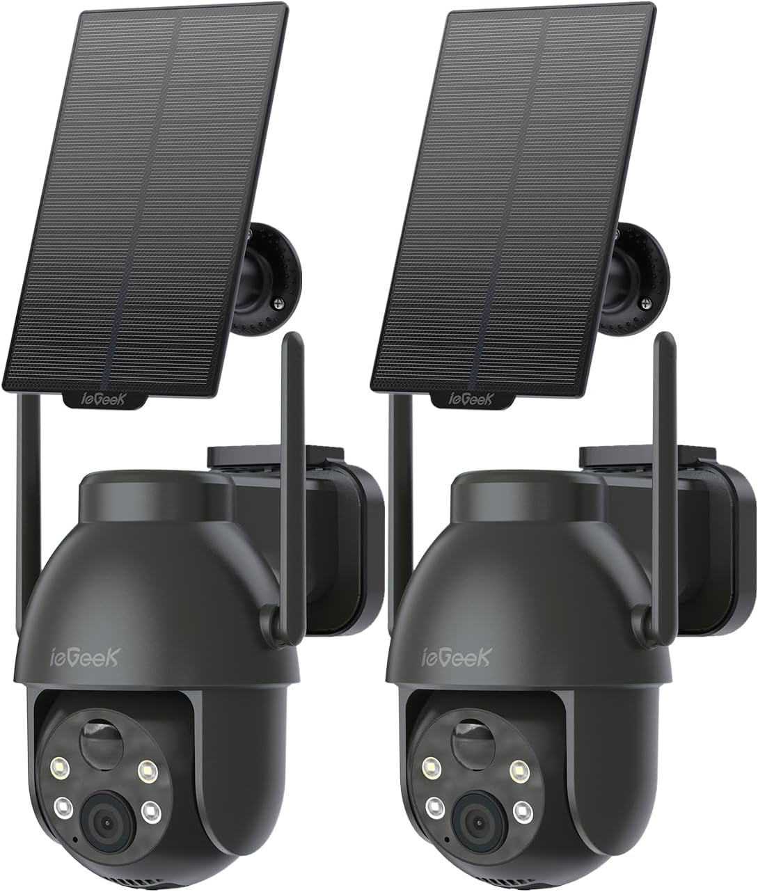 2K Solar WiFi Security Camera - Wireless Outdoor Surveillance with 360° PTZ & Night Vision