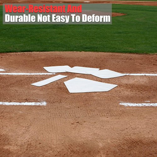 GKK Baseball & Softball Base Set - 5-Piece Rubber Field Bases for Youth & Adults | Perfect for Teeball & Backyard Practice