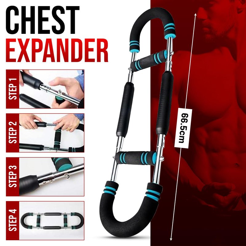 Ultimate Arm Trainer Bundle - Twister Arm Trainer and 5 Pack Grip Strengthener, Adjustable Chest Workout Equipment, Hand Strengthening devices, Twister Arm Trainer, Hand Squeezers for strength