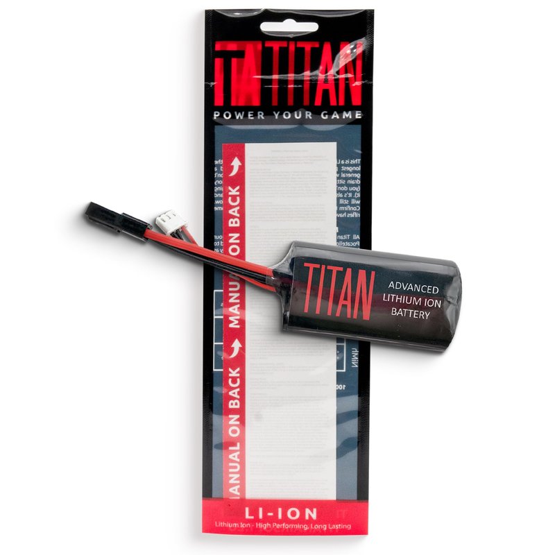 Titan Lithium-Ion Airsoft Battery | 7.4v Battery, 3000mAh 7.4v Brick Tamiya Plug | Maximum Capacity & Performance