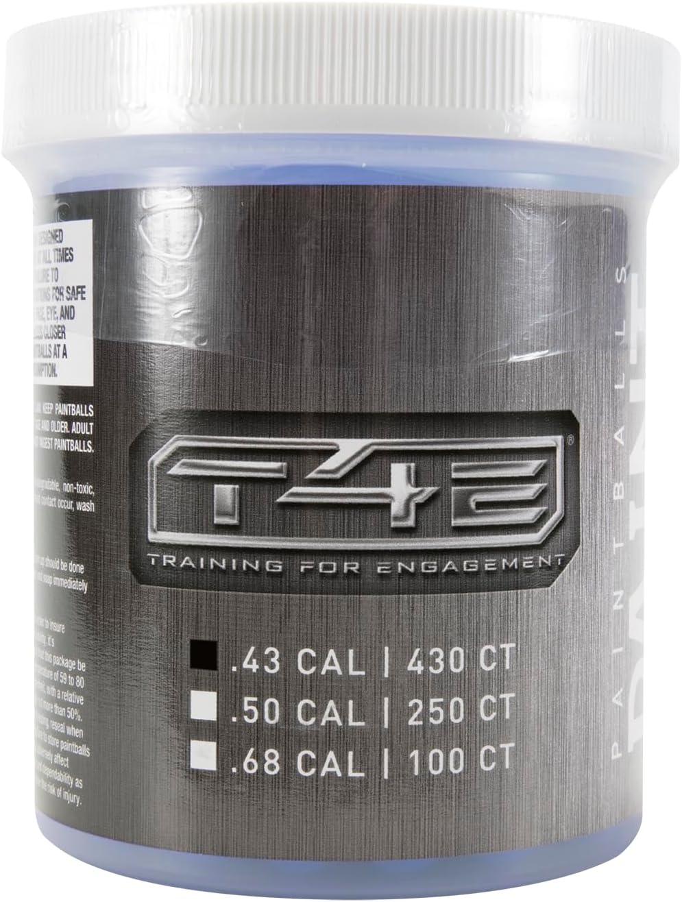 Umarex T4E Premium .43 Caliber Paintballs - Blue, 430 Count for Ultimate Performance