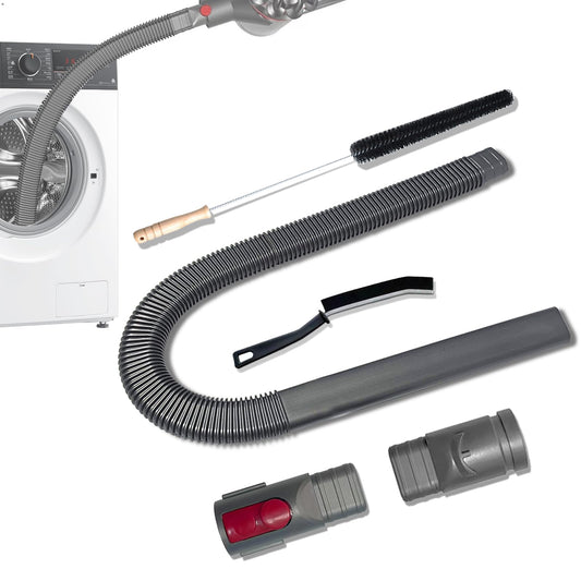 Dryer Vent Cleaner Kit Compatible With Dyson V15 V12 V11 V10 V8 V7 Gen5 V6 DC58 DC59 Vacuum Cleaner with Dryer Lint Brush and Hard Bristle Crevice Cleaning Brush