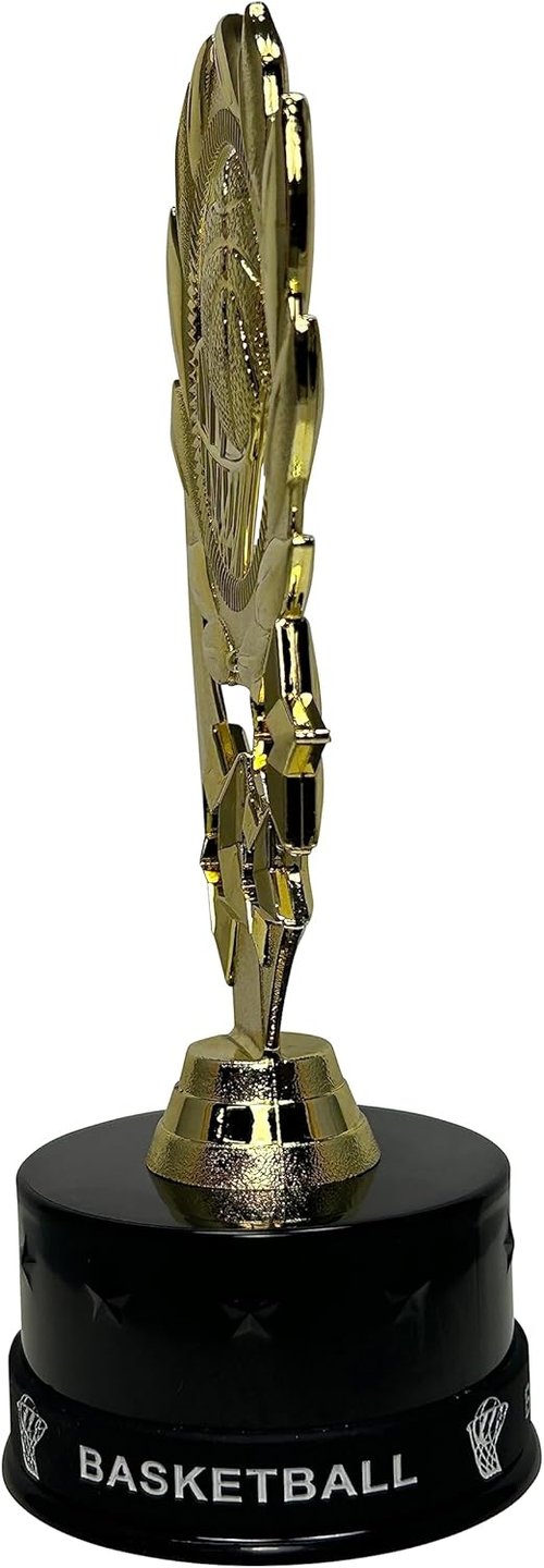 Express Medal | 10-Pack 7-Inch Tall Basketball Trophy Awards with Silicone Wristbands for Kids